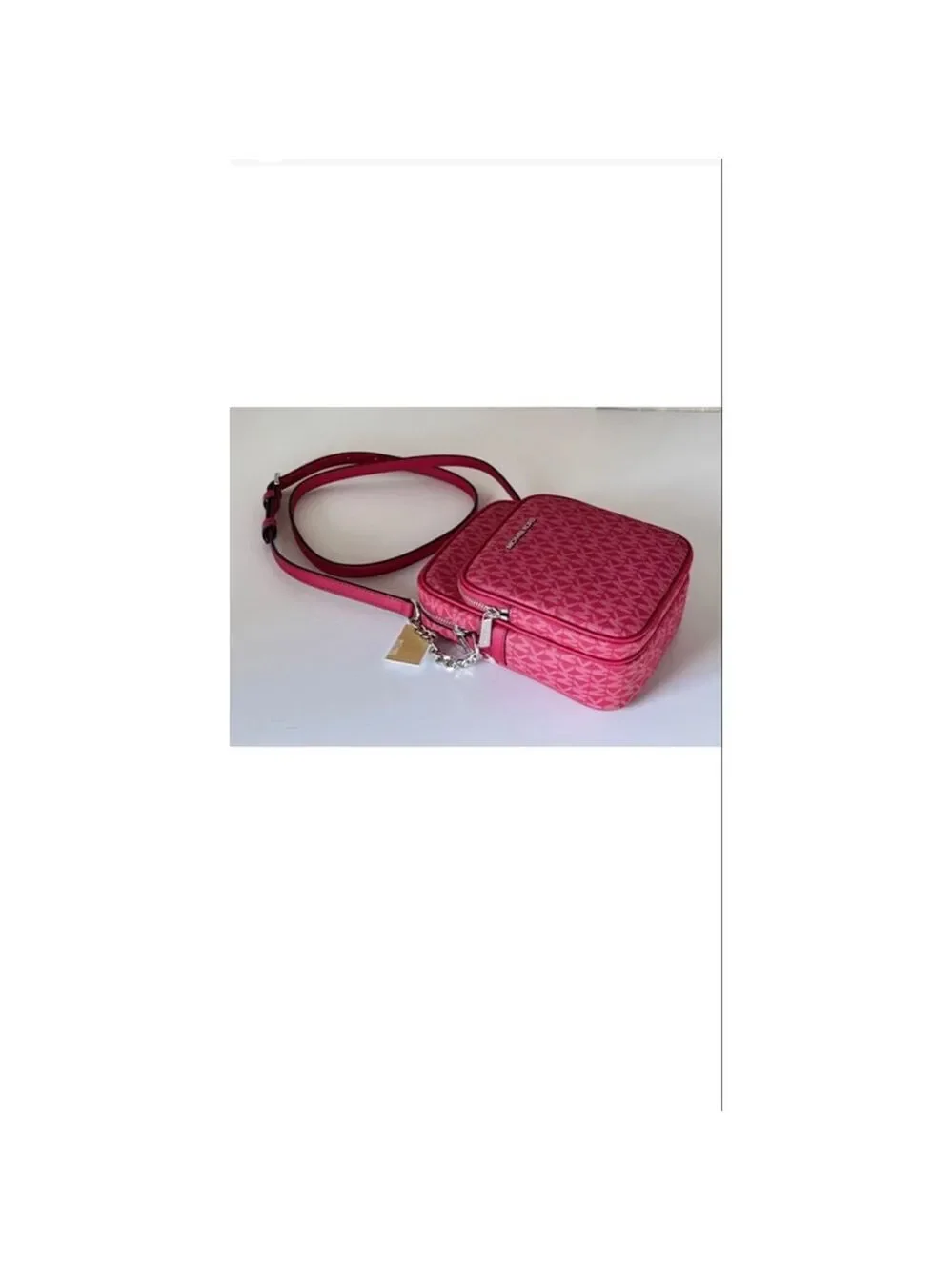 Michael Kors Red Crossbody Bag Silver Hardware